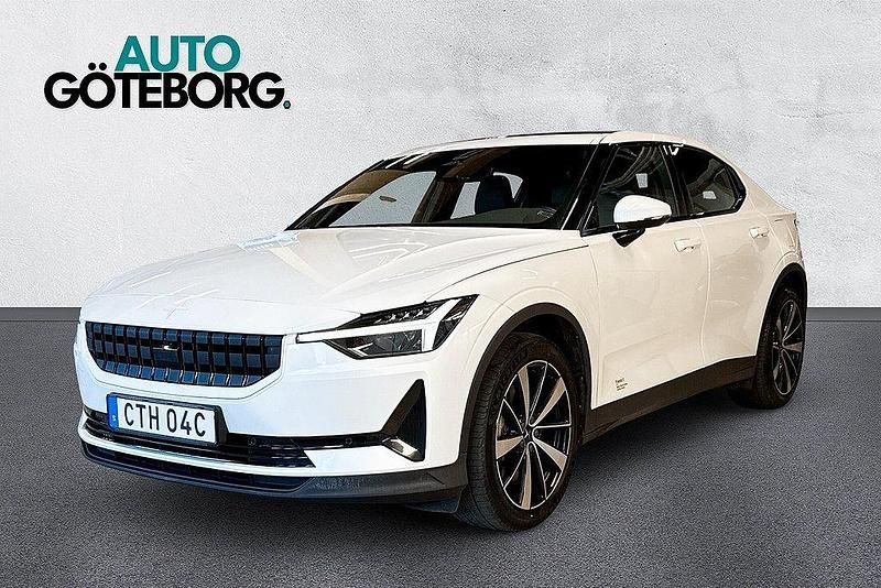 Vit Begagnad 2021 Polestar 2 Plus Sedan | 299 900 kr (Bra pris) - Bild 1/3