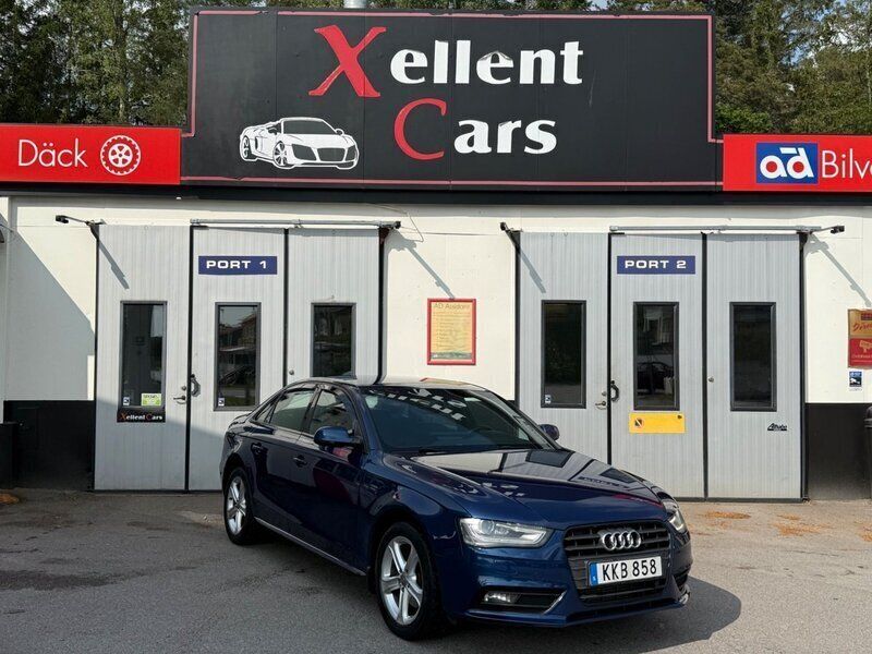 Blå Begagnad 2014 Audi A4 Comfort Sedan | 109 700 kr (Marknadspris) - Bild 1/4