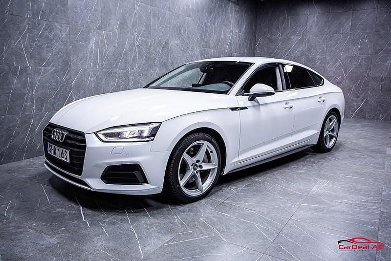 Begagnad Audi A5 Sportback Proline 245 HK (180 kW) 2019 Vit Halvkombi