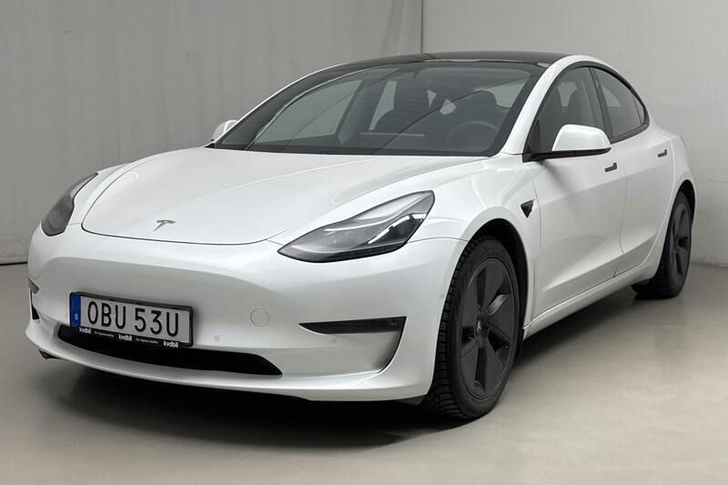 Vit Begagnad 2021 Tesla Model 3 Sedan | 250 000 kr (Superpris) - Bild 1/4