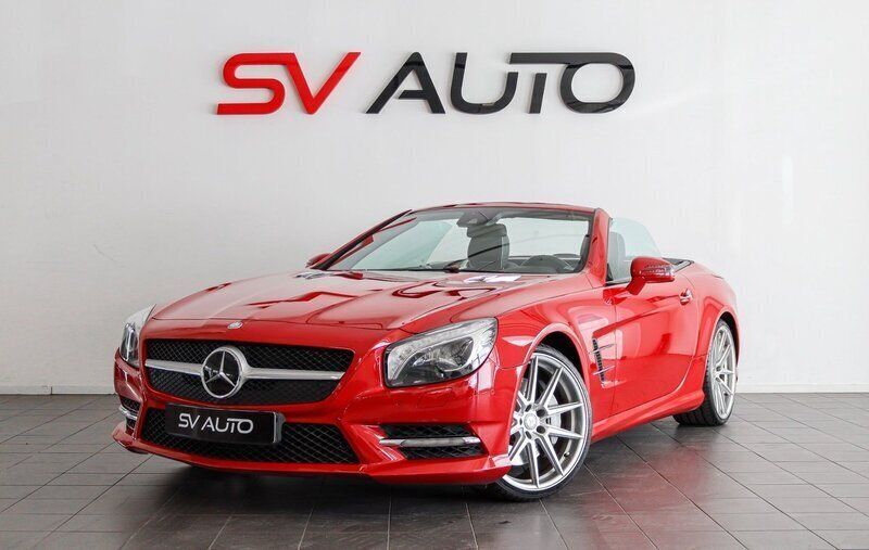 Ljusröd Begagnad 2012 Mercedes SL350 AMG Cab | 449 900 kr (Marknadspris) - Bild 1/4