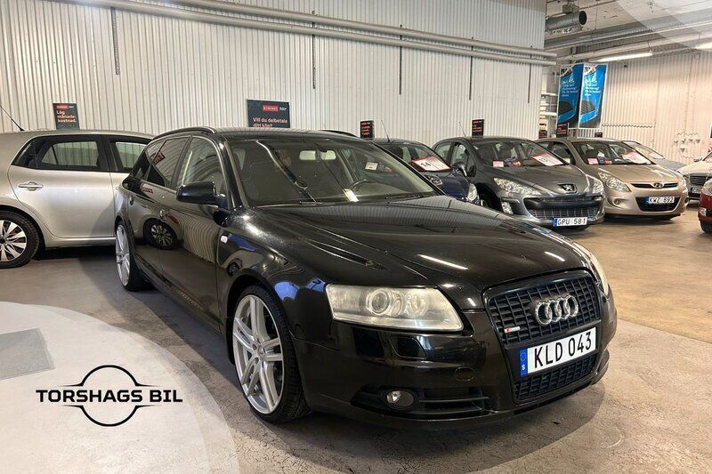 Svart Begagnad 2008 Audi A6 S-Line Kombi | 44 900 kr (Marknadspris) - Bild 1/4