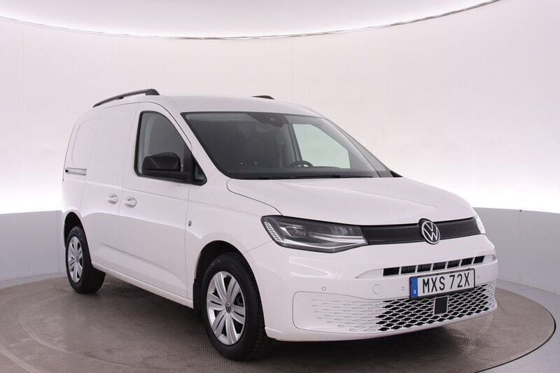 Vit (candyvit) Begagnad 2021 VW Caddy Minibuss | 279 000 kr (Marknadspris) - Bild 1/4