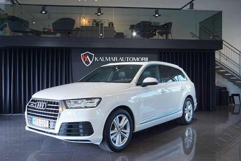 Vit Begagnad 2015 Audi Q7 S-Line SUV | 299 900 kr (Marknadspris) - Bild 1/4