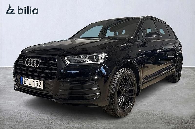 Svart Begagnad 2016 Audi Q7 S-Line SUV | 349 000 kr (Superpris) - Bild 1/4