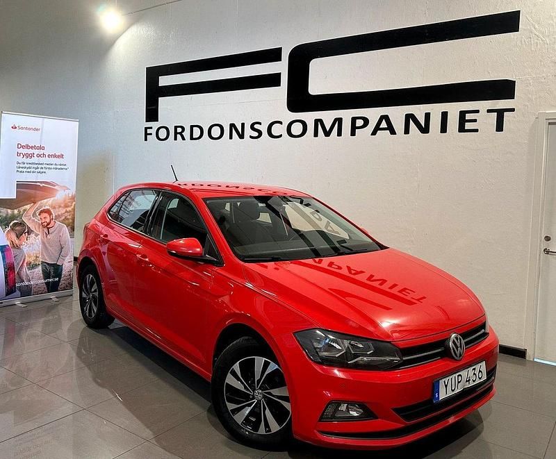 Röd Begagnad 2018 VW Polo Halvkombi | 115 000 kr (Marknadspris) - Bild 1/4