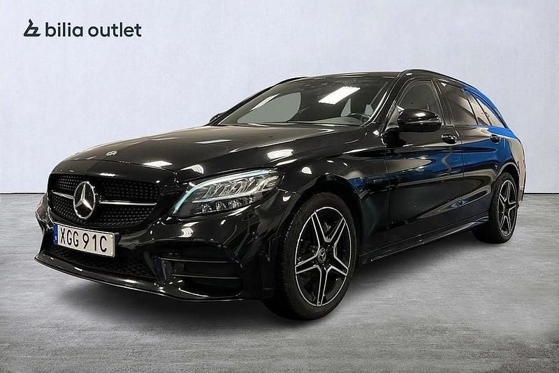 Svart Begagnad 2020 Mercedes C300e AMG Kombi | 269 900 kr (Marknadspris) - Bild 1/3