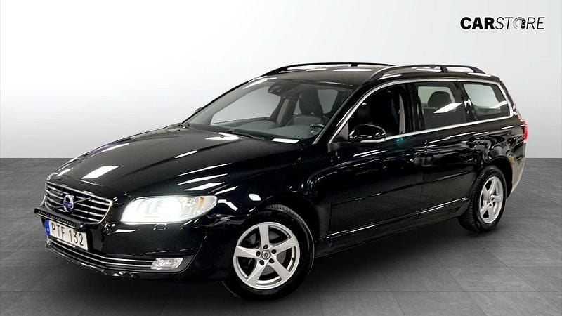 Svart Begagnad 2016 Volvo V70 Momentum Kombi | 139 900 kr (Marknadspris) - Bild 1/4