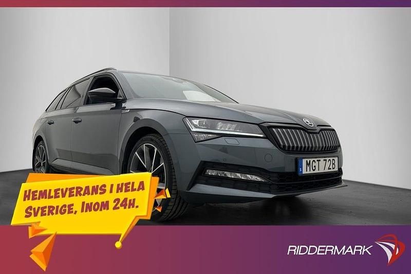 Begagnad Skoda Superb SportLine 218 HK (160 kW) 2020 Grå Kombi