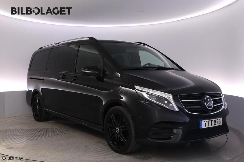 Svart Begagnad 2019 Mercedes V250 Minibuss | 549 800 kr - Bild 1/4