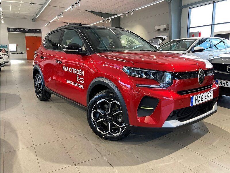 Röd Begagnad 2024 Citroën e-C3 Halvkombi | 309 900 kr - Bild 1/4