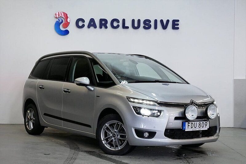 Silver Begagnad 2015 Citroën Grand C4 Picasso Minibuss | 149 900 kr - Bild 1/3