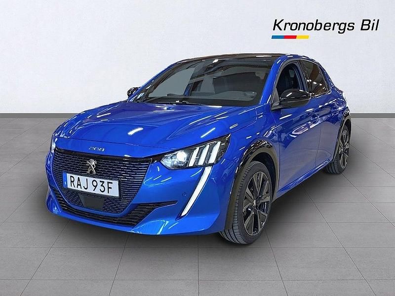 Begagnad Peugeot e-208 GTi 100 kW (136 HK) 2022 Blå Halvkombi