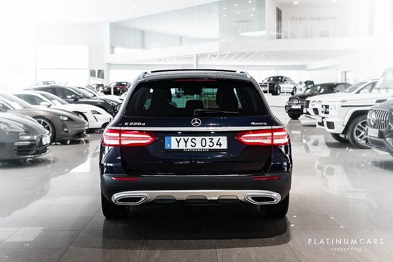 Begagnad Mercedes E220 All-Terrain Avantgarde 194 HK (142 kW) 2017 Mörkblå Kombi