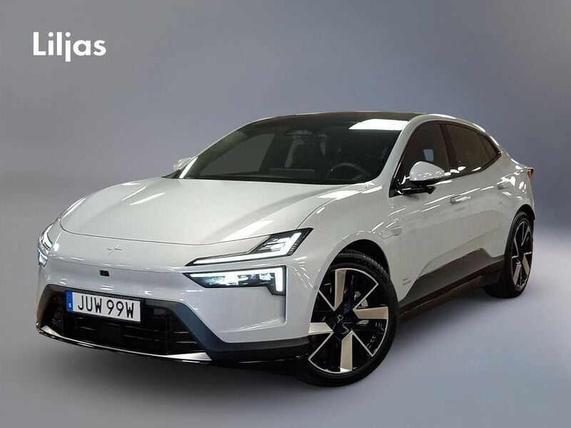 Silver Ny 2024 Polestar 4 Long Range Dual motor SUV | 742 000 kr (Marknadspris) - Bild 1/4