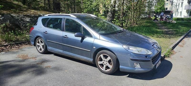 Grå Begagnad 2007 Peugeot 407 Kombi | 32 000 kr (Dyr) - Bild 1/4