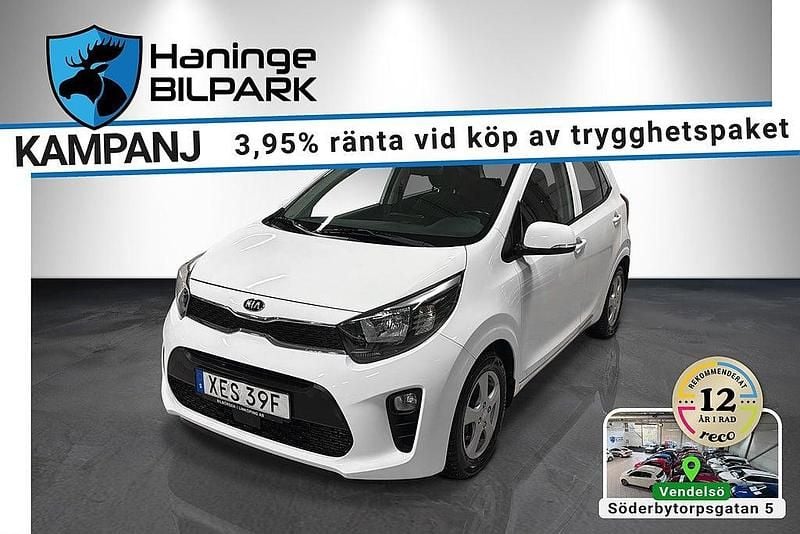 Vit Begagnad 2019 Kia Picanto Halvkombi | 129 995 kr (Marknadspris) - Bild 1/2