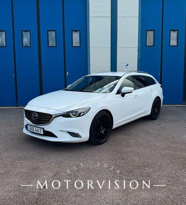 Vit Begagnad 2015 Mazda 6 Kombi | 139 000 kr (Marknadspris) - Bild 1/4