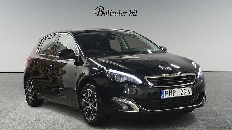 Svart Begagnad 2013 Peugeot 308 Allure Halvkombi | 68 900 kr (Marknadspris) - Bild 1/4
