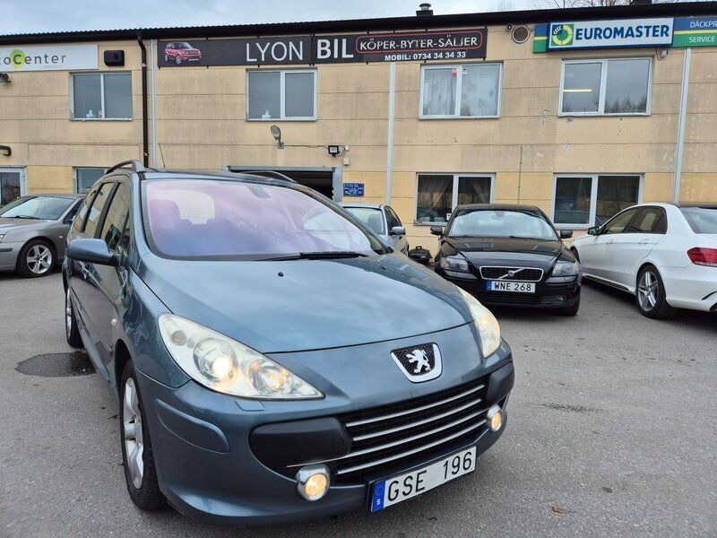 Grå Begagnad 2008 Peugeot 307 Kombi | 21 900 kr (Marknadspris) - Bild 1/4