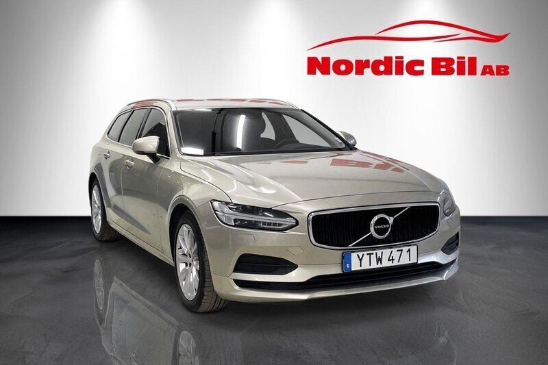 Ljusbrun (brun) Begagnad 2019 Volvo V90 Momentum Kombi | 229 900 kr (Bra pris) - Bild 1/4