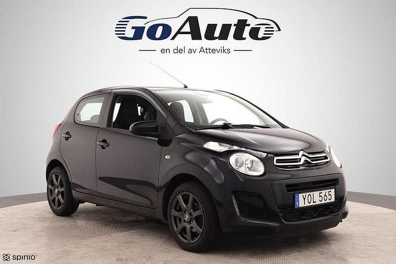Svart Begagnad 2018 Citroën C1 Halvkombi | 74 500 kr (Marknadspris) - Bild 1/4