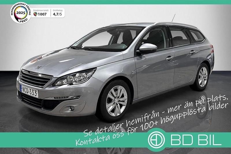 Begagnad Peugeot 308 SW 131 HK (96 kW) 2016 Gråmetallic Kombi