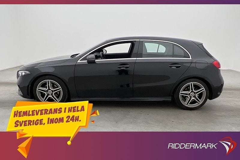Svart Begagnad 2020 Mercedes A180 AMG Halvkombi | 214 800 kr (Marknadspris) - Bild 1/3
