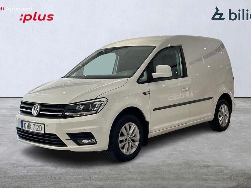 Vit Begagnad 2020 VW Caddy Minibuss | 188 900 kr (Dyr) - Bild 1/4