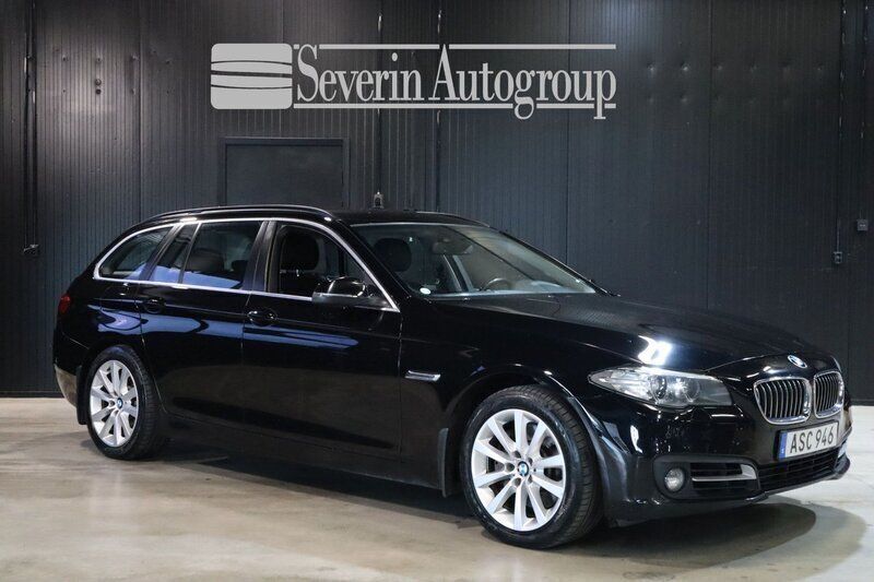 Svart Begagnad 2014 BMW 530 Kombi | 169 000 kr (Bra pris) - Bild 1/4