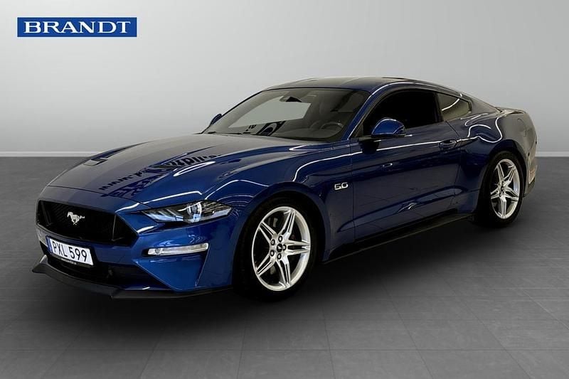 Blå Begagnad 2018 Ford Mustang GT Fastback Sportkupé | 399 900 kr (Bra pris) - Bild 1/4
