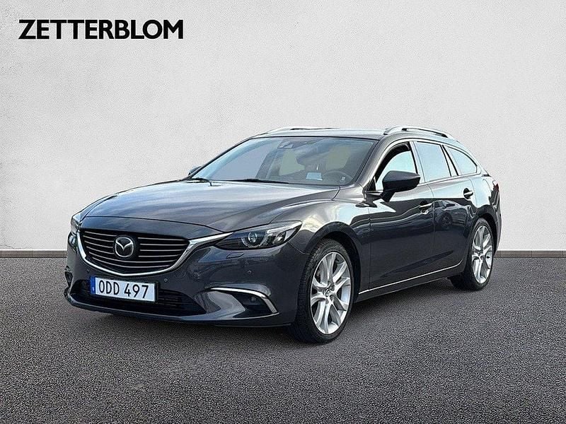 Gråmetallic Begagnad 2015 Mazda 6 Optimum Kombi | 179 900 kr (Lite dyr) - Bild 1/4