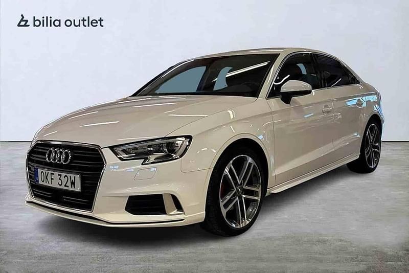 Vit Begagnad 2019 Audi A3 Sedan | 189 900 kr - Bild 1/1