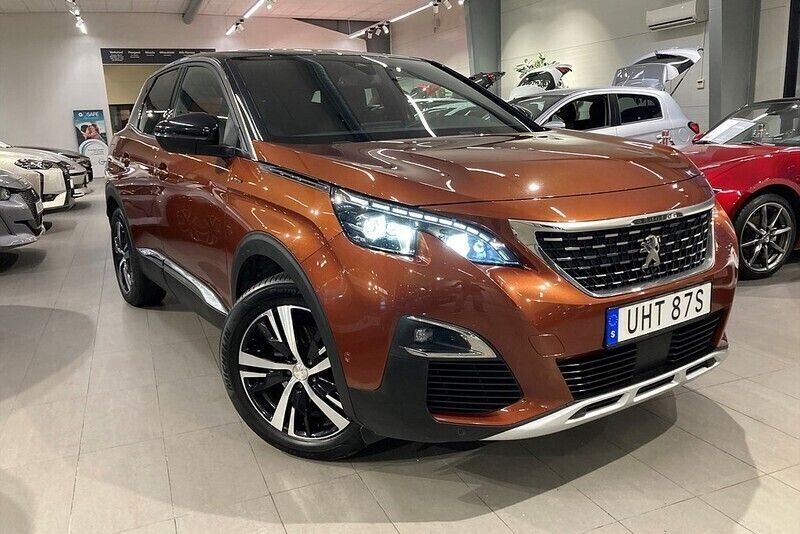 Brun Begagnad 2019 Peugeot 3008 GT-line SUV | 244 900 kr (Marknadspris) - Bild 1/4