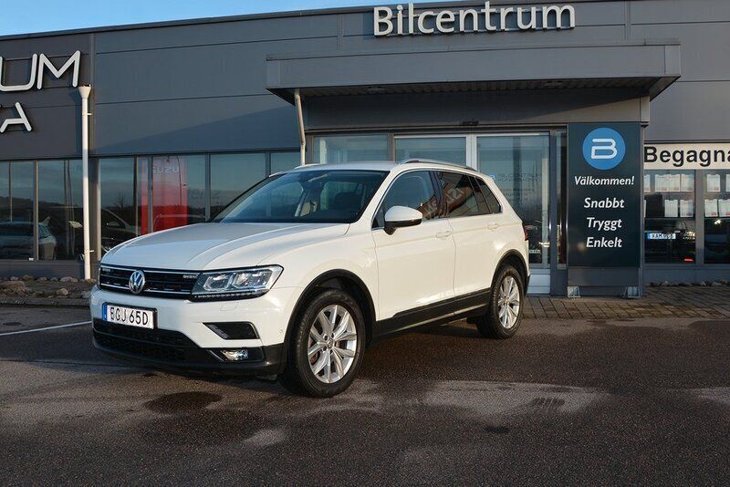 Vit Begagnad 2019 VW Tiguan SUV | 239 800 kr (Marknadspris) - Bild 1/4