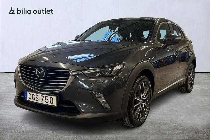 Grå Begagnad 2016 Mazda CX-3 Optimum SUV | 134 900 kr (Marknadspris) - Bild 1/3
