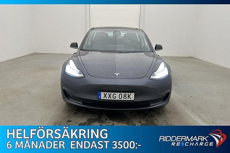 Begagnad Tesla Model 3 Long Range AWD 366 kW (498 HK) 2019 Grå Sedan