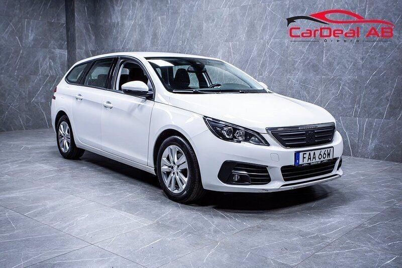 Vit Begagnad 2019 Peugeot 308 Active Kombi | 109 800 kr (Marknadspris) - Bild 1/4
