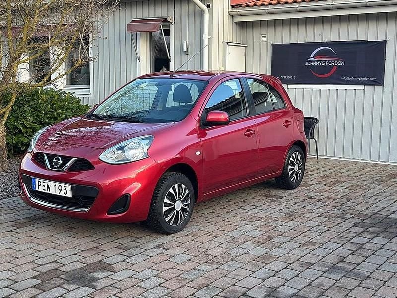 Röd Begagnad 2016 Nissan Micra Halvkombi | 87 900 kr - Bild 1/4