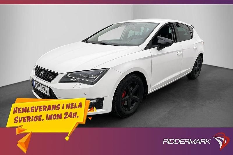 Vit Begagnad 2015 Seat Leon FR Halvkombi | 109 800 kr (Marknadspris) - Bild 1/3