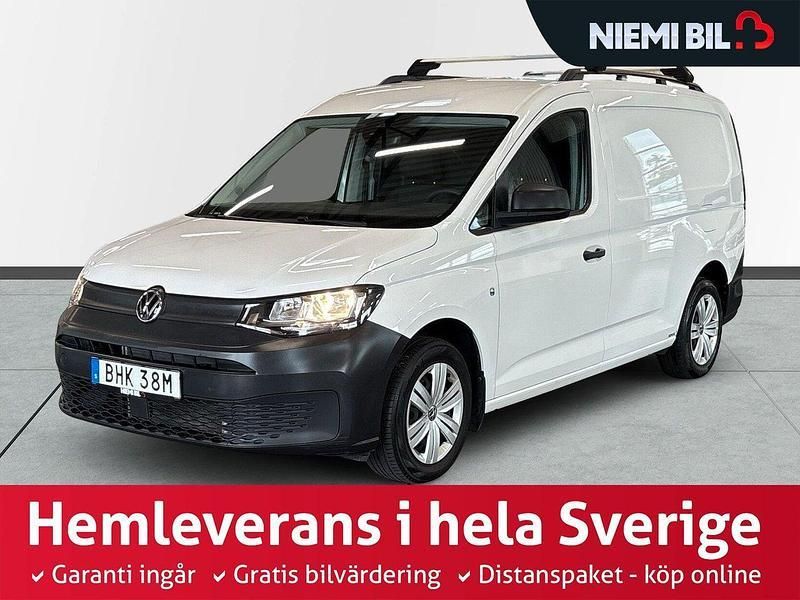 Vit Begagnad 2023 VW Caddy Maxi S Minibuss | 299 900 kr (Marknadspris) - Bild 1/3