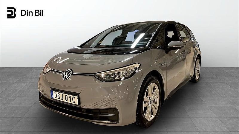 Begagnad VW ID.3 Pro Performance 150 kW (204 HK) 2022 Grå Halvkombi