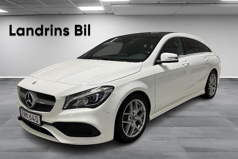 Vit Begagnad 2018 Mercedes CLA220 Shooting Brake AMG Kombi | 259 900 kr (Lite dyr) - Bild 1/4