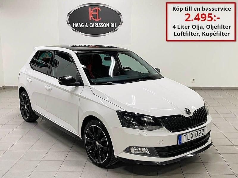 Vit Begagnad 2015 Skoda Fabia Monte Carlo Halvkombi | 84 900 kr (Marknadspris) - Bild 1/4