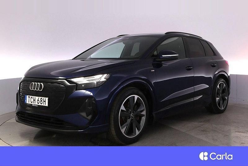 Blå Begagnad 2022 Audi Q4 e-tron S-Line SUV | 419 900 kr (Marknadspris) - Bild 1/4