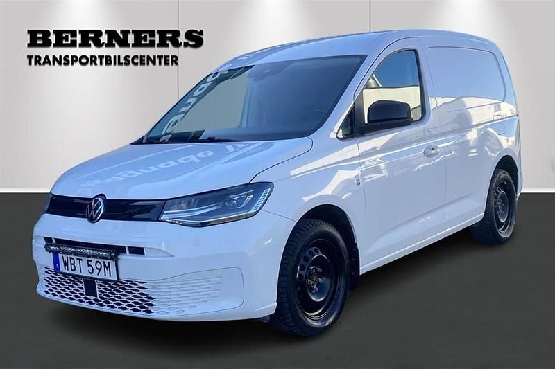 Vit Begagnad 2021 VW Caddy Minibuss | 289 900 kr (Dyr) - Bild 1/4