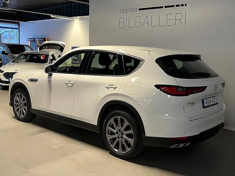 Begagnad Mazda CX-60 Exclusive-Line 326 HK (239 kW) 2022 Artic vit SUV