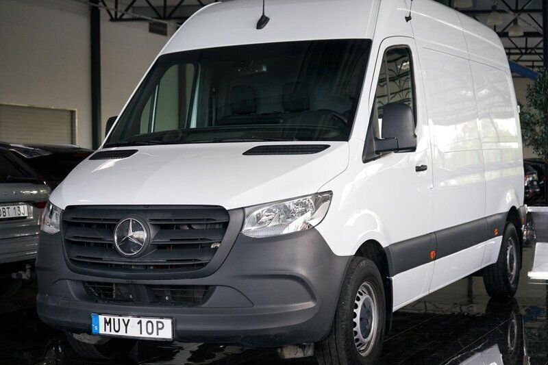 Vit Begagnad 2021 Mercedes E-Sprinter Van | 214 500 kr - Bild 1/4
