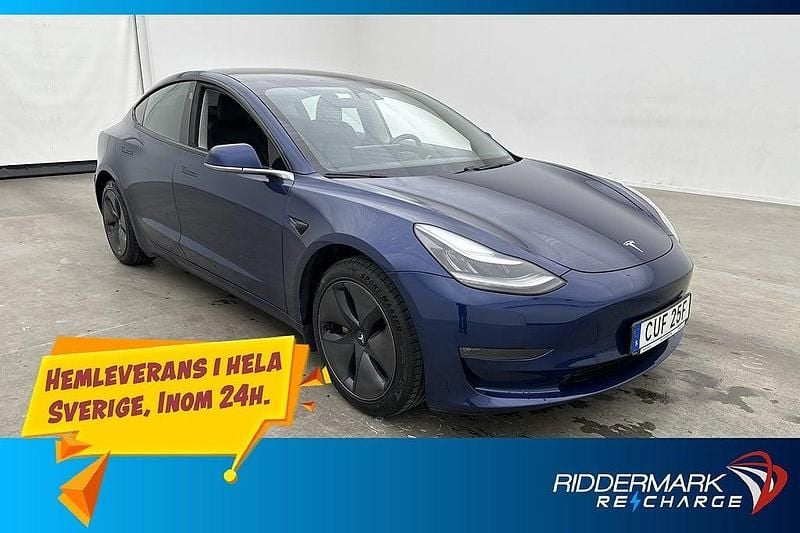 Blå Begagnad 2019 Tesla Model 3 Sedan | 209 800 kr (Marknadspris) - Bild 1/3