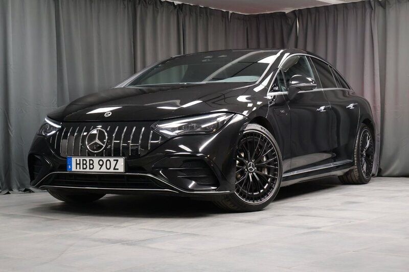 Svart Begagnad 2022 Mercedes EQE AMG 53 AMG Sedan | 739 000 kr - Bild 1/4